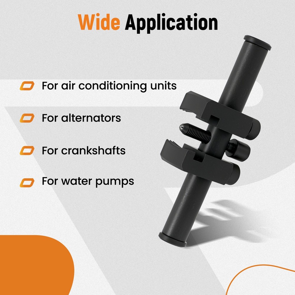 Professional Puller For Ribbed Drive Pulley Crankshaft Remover Tool Adjustable