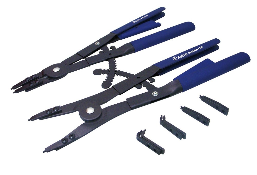 2 Pc. Large 16" ­Ratcheting Snap Ring Pliers with Replaceable Tips 9402 ASTRO