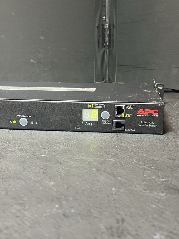 APC AP7750A Automatic Transfer Switch 120v 0U Rack Mount