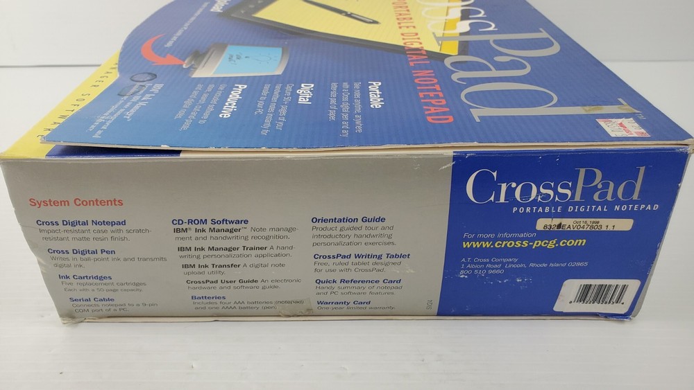 CrossPad portable digital notepad