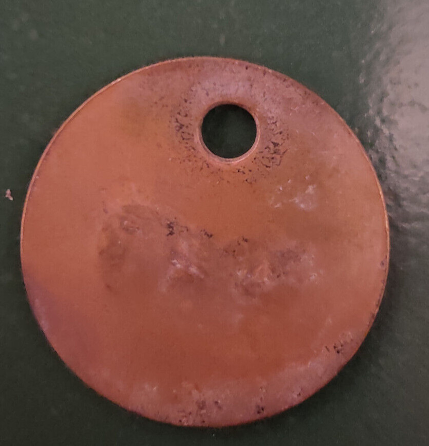 GRIMETHORPE Colliery Pit Check Tally - marked GRIMETHORPE COLLIERY 619