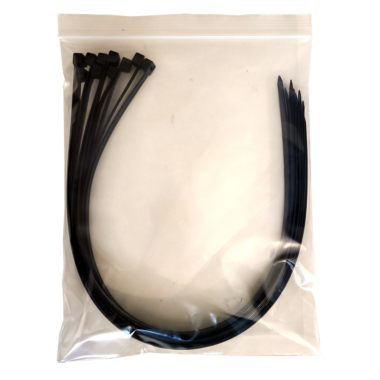 (24" INCH) 10 - 20 PACK BLACK CABLE ZIP TIES Heavy Duty UV Resistant Nylon 66 UL
