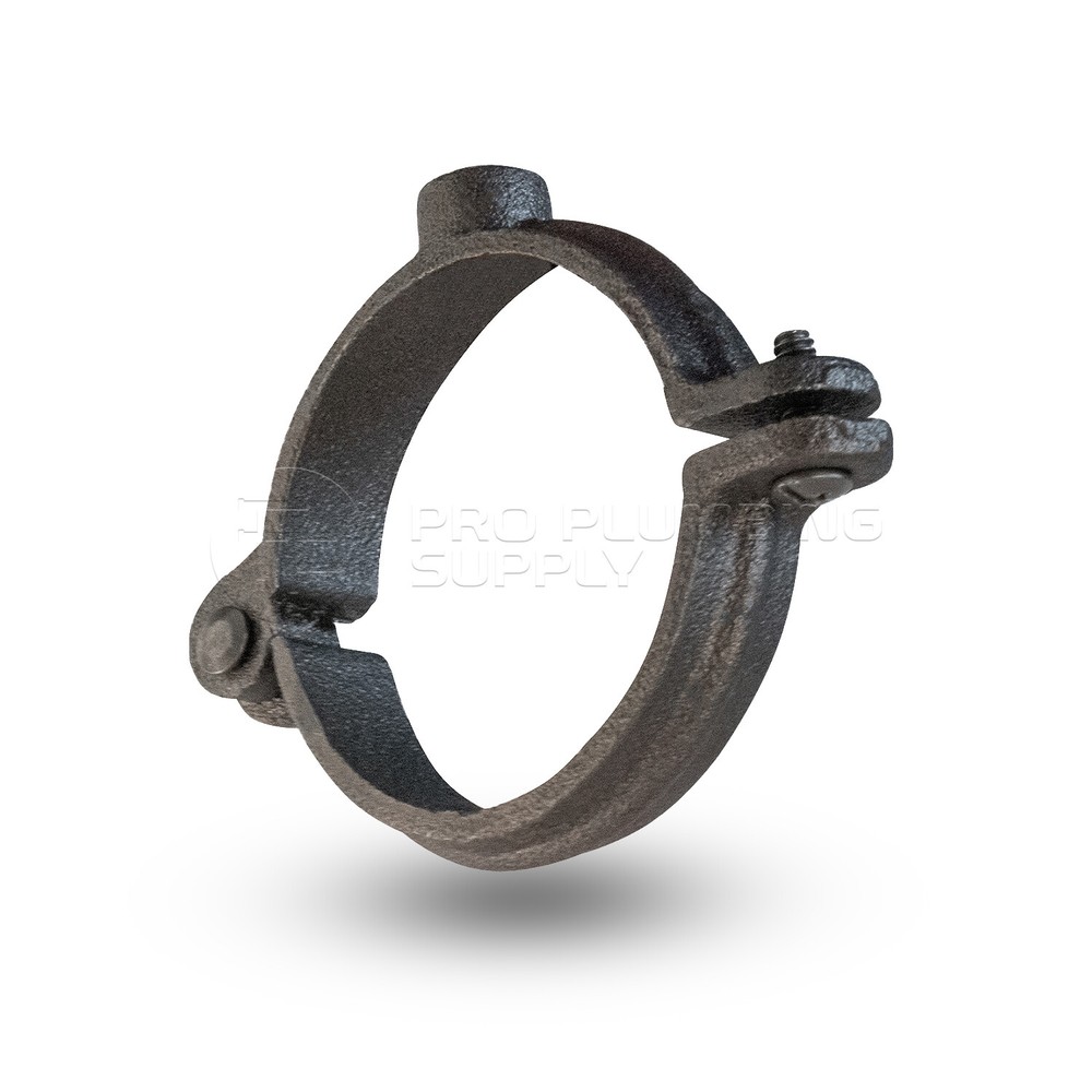 Highcraft Hinged Split Ring Pipe Hanger, Malleable Iron Clamp (10 Pack)
