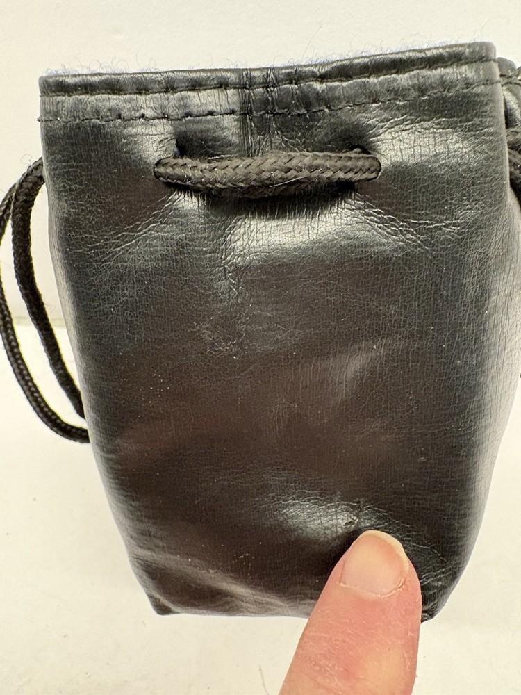 4X3X3" Lens Soft Pouch Case/Storage Bag: Black Bag Drawstring. Read Description