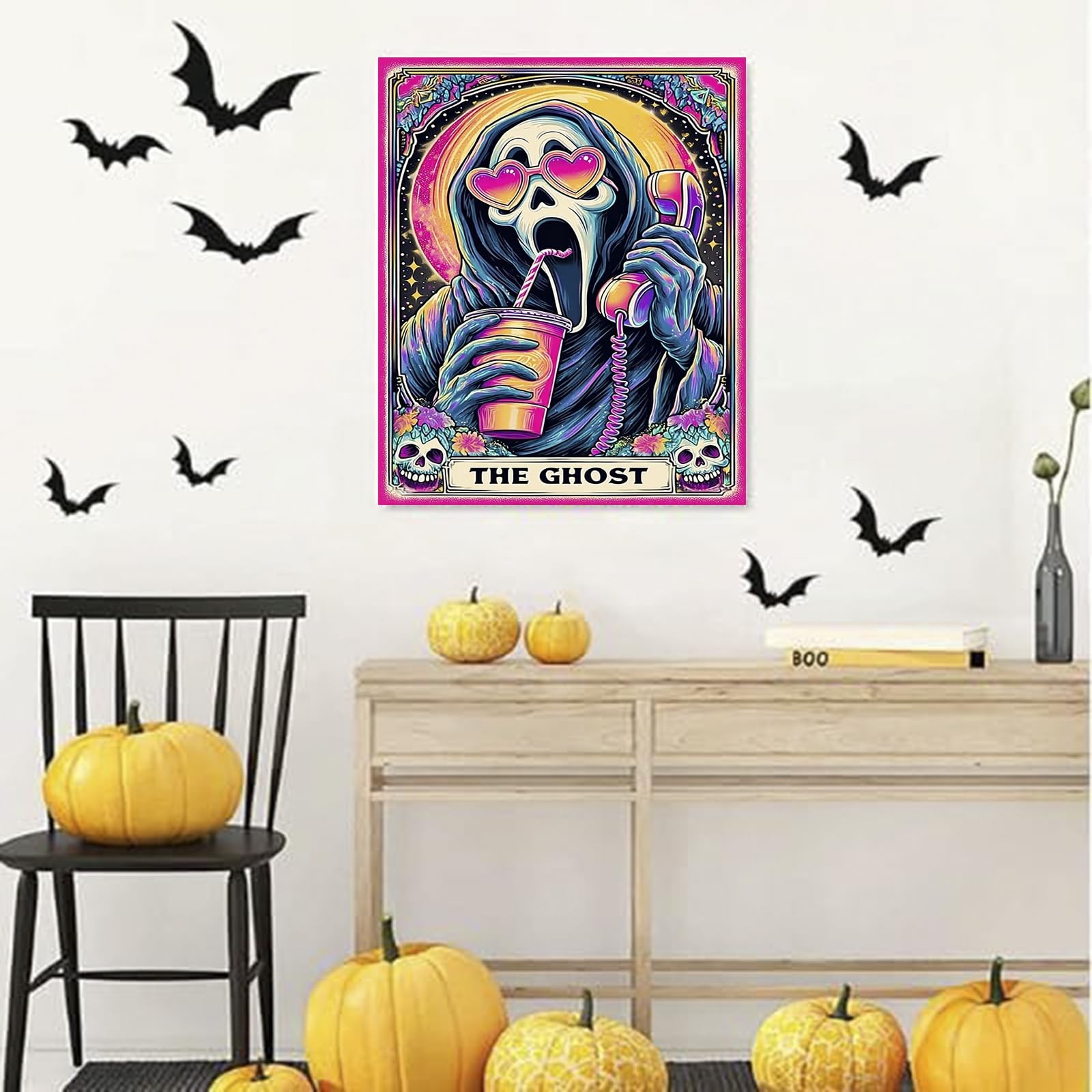 Halloween Ghost Diamond Art Painting Kits for Adults 5D DIY Full Drill 12x16