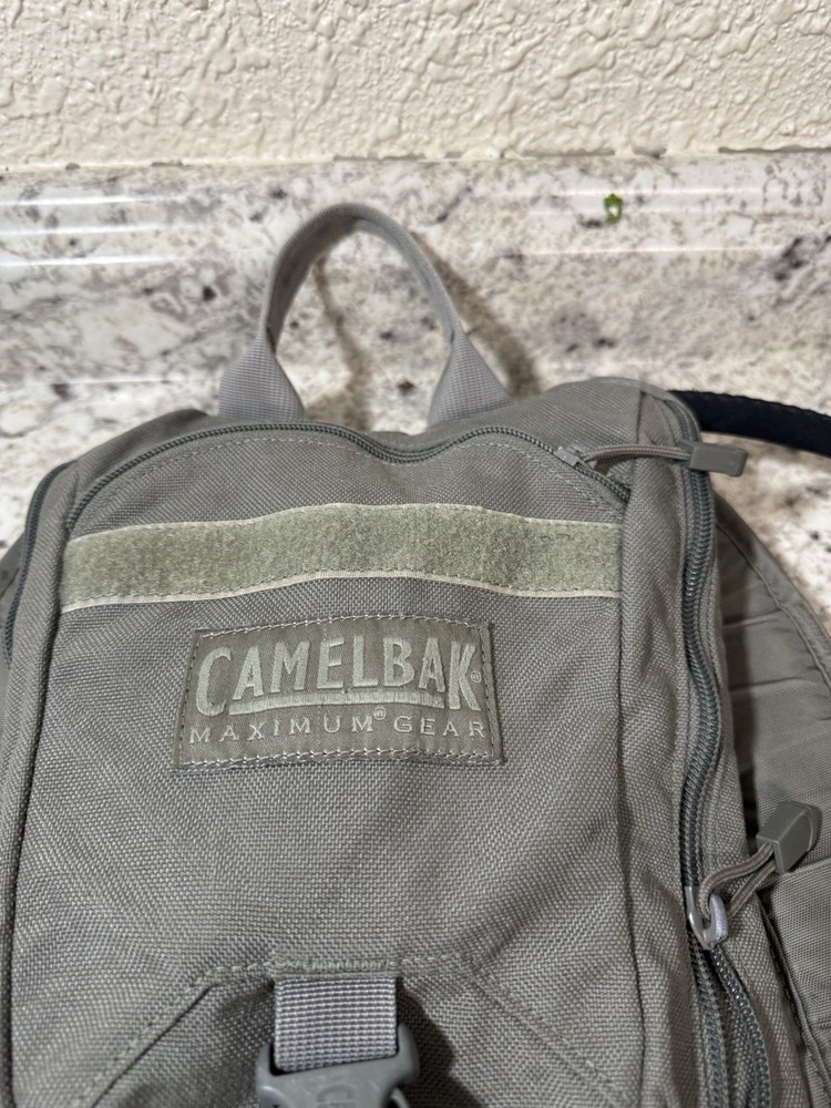 CamelBak Tactical Hydration Pack Gray Hydration System MOLLE Webbing