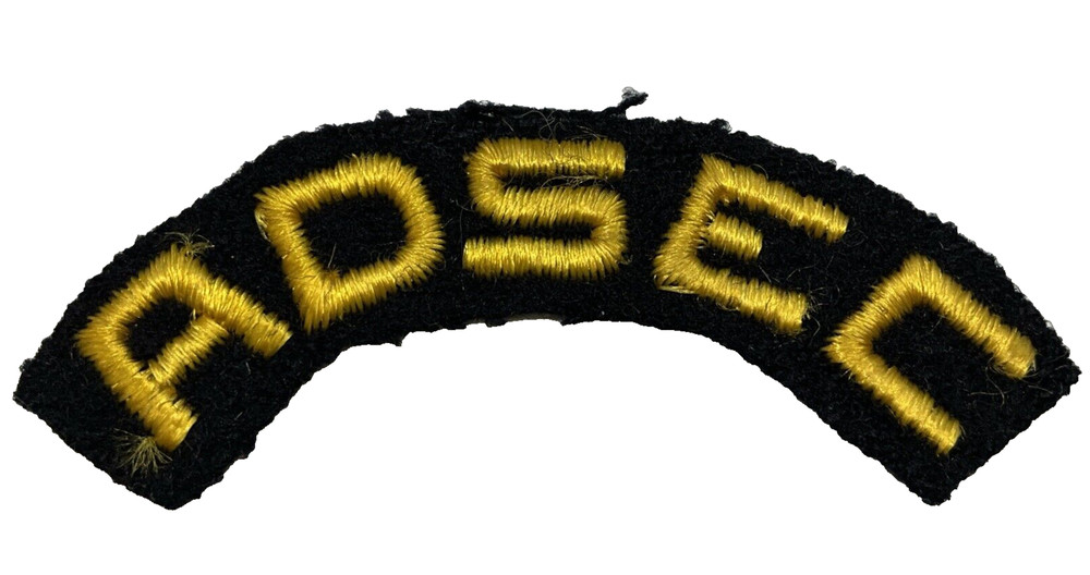 Original WWII U.S. Army ADSEC Advanced  Section Communication Zone Felt Patch