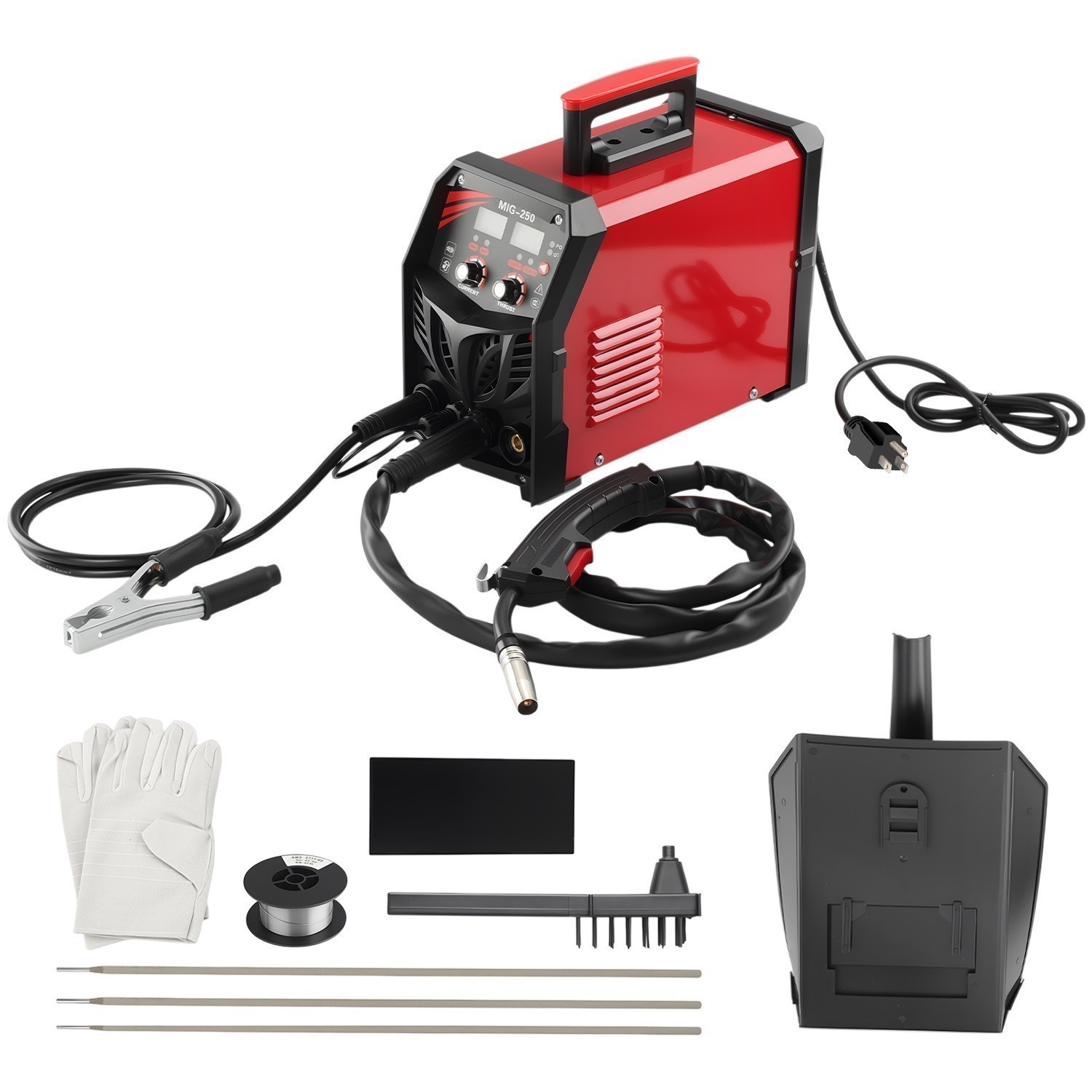 250A MIG Welder 110V Flux Core MIG Welder/Lift TIG/Stick 3 in 1 Welding Machine