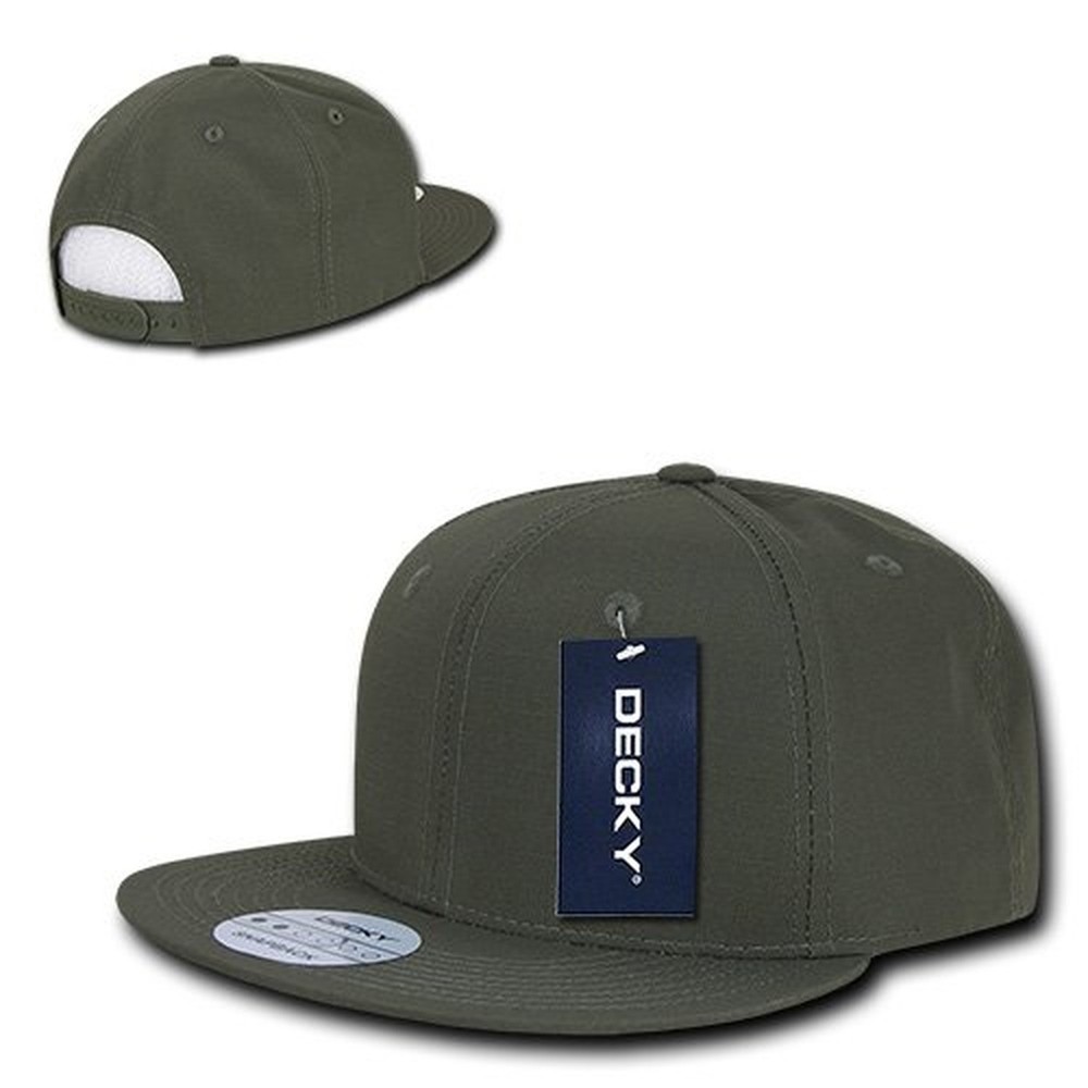DECKY Rip Stop Snapback Cap, Olive Drab