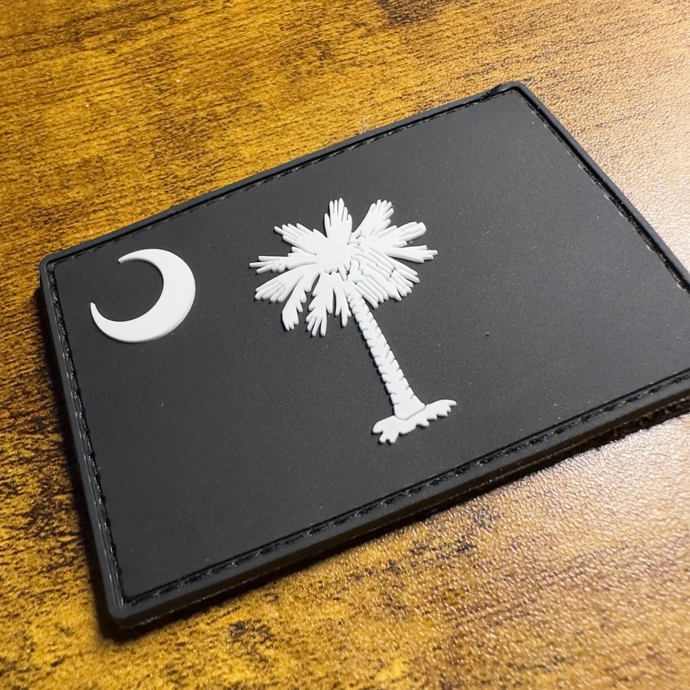 Subdued South Carolina State Flag PVC Patch