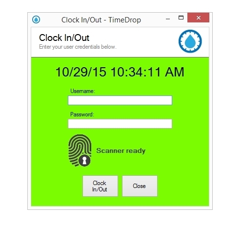 Employee Time Clock Attendance Software, Unlimited Employees, Windows - TimeDrop