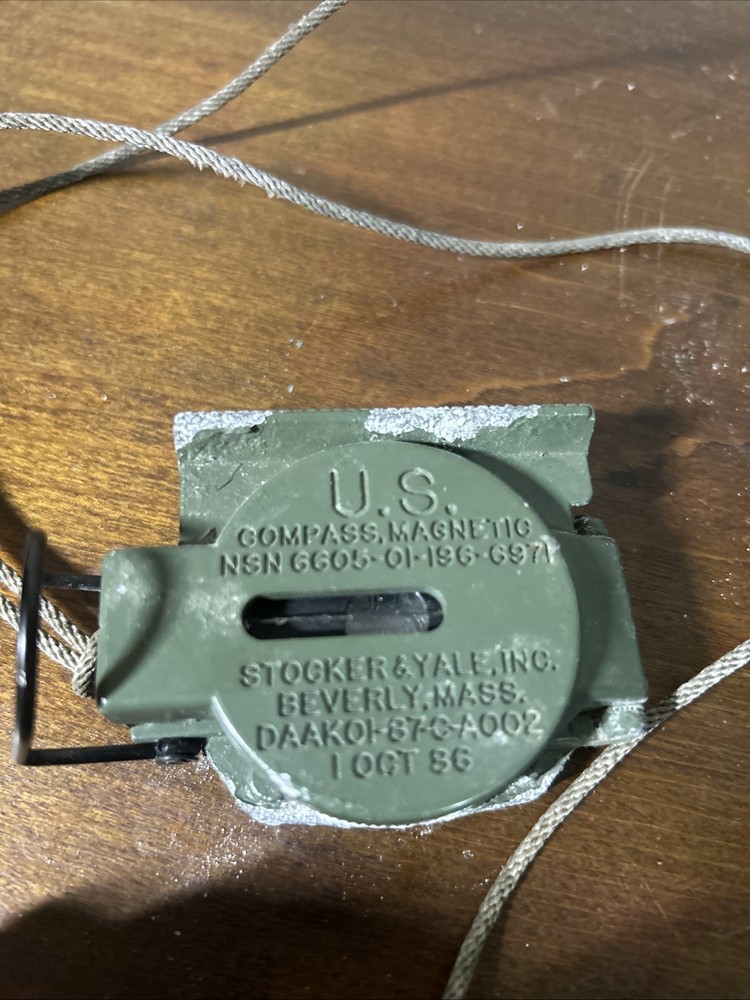 Us Army Compass Sandy-183 Stocker & Yale 1986