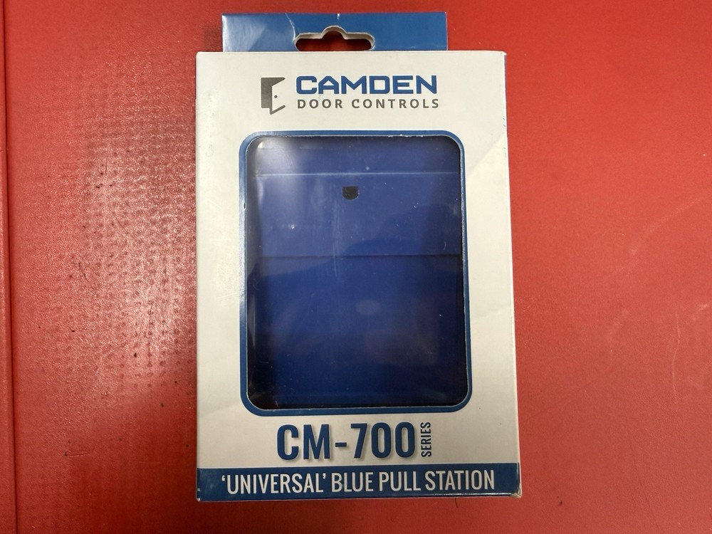 CAMDEN CM-701U UNIVERSAL BLUE PULL STATION (5 Message Labels)