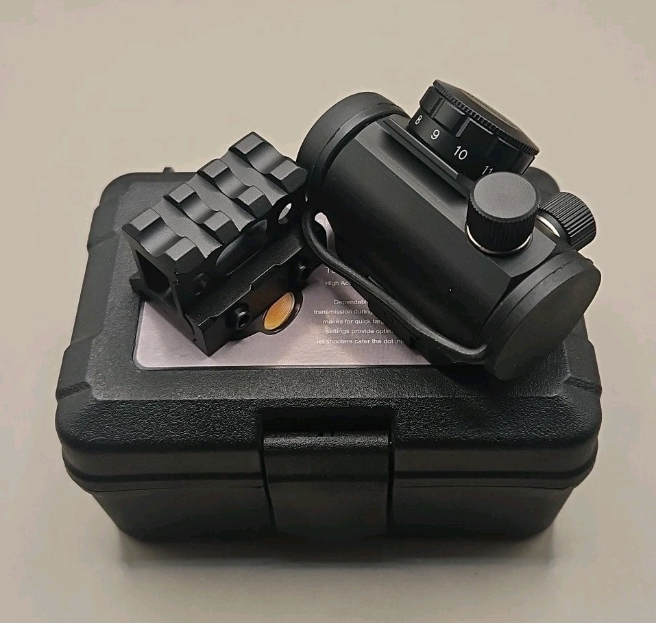 Tactical T1 Red Dot Sight 3 MOA Reflex Sight with 1'' Inch Riser Mount