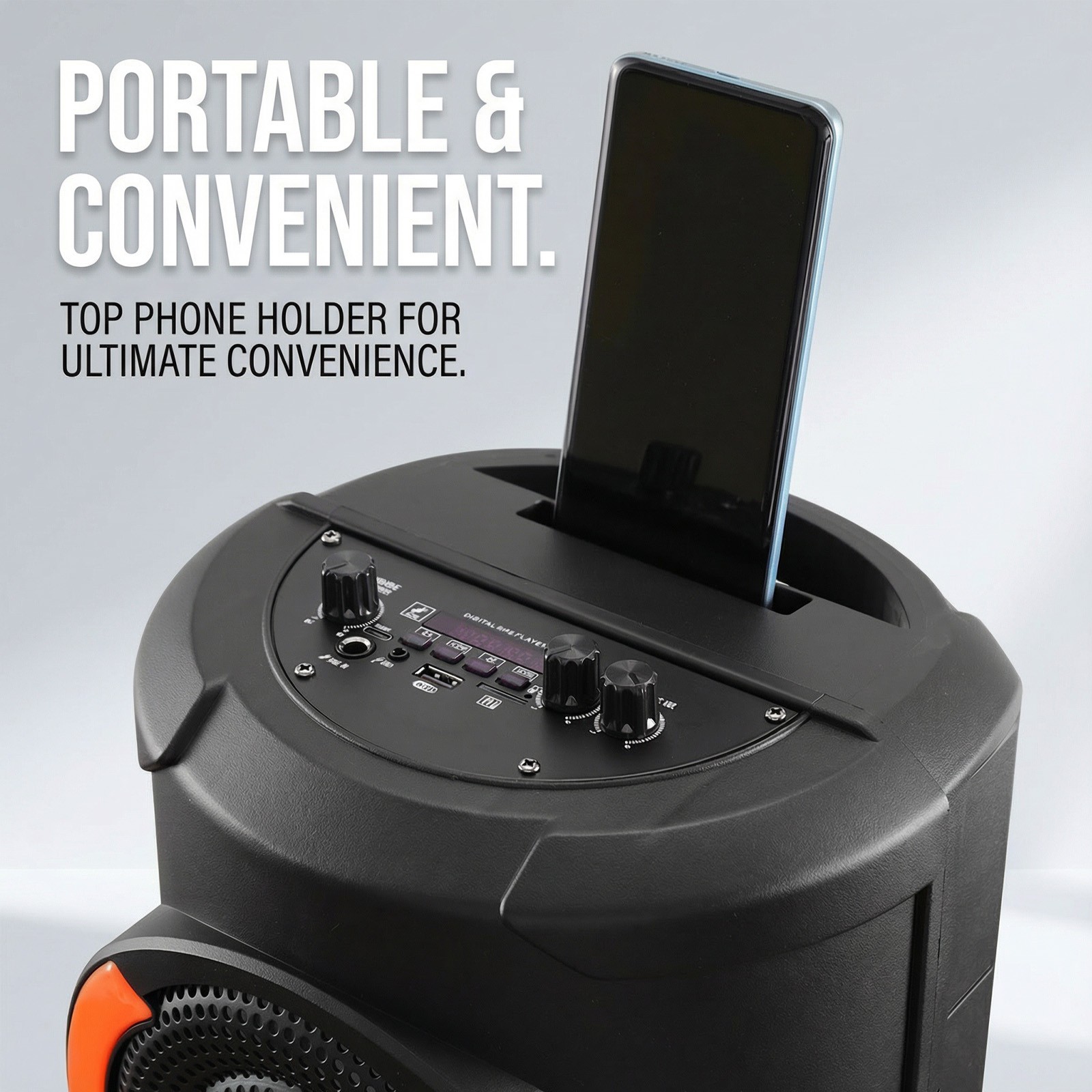 Portable Bluetooth Speaker Triple 6.5'' Sub woofer Stereo Sound System PA Party