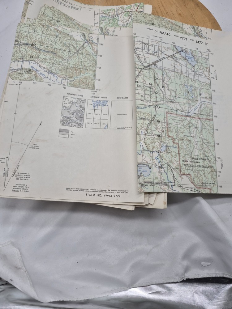 US Army Map Training Materials- Maps, Grids-1970-80's?