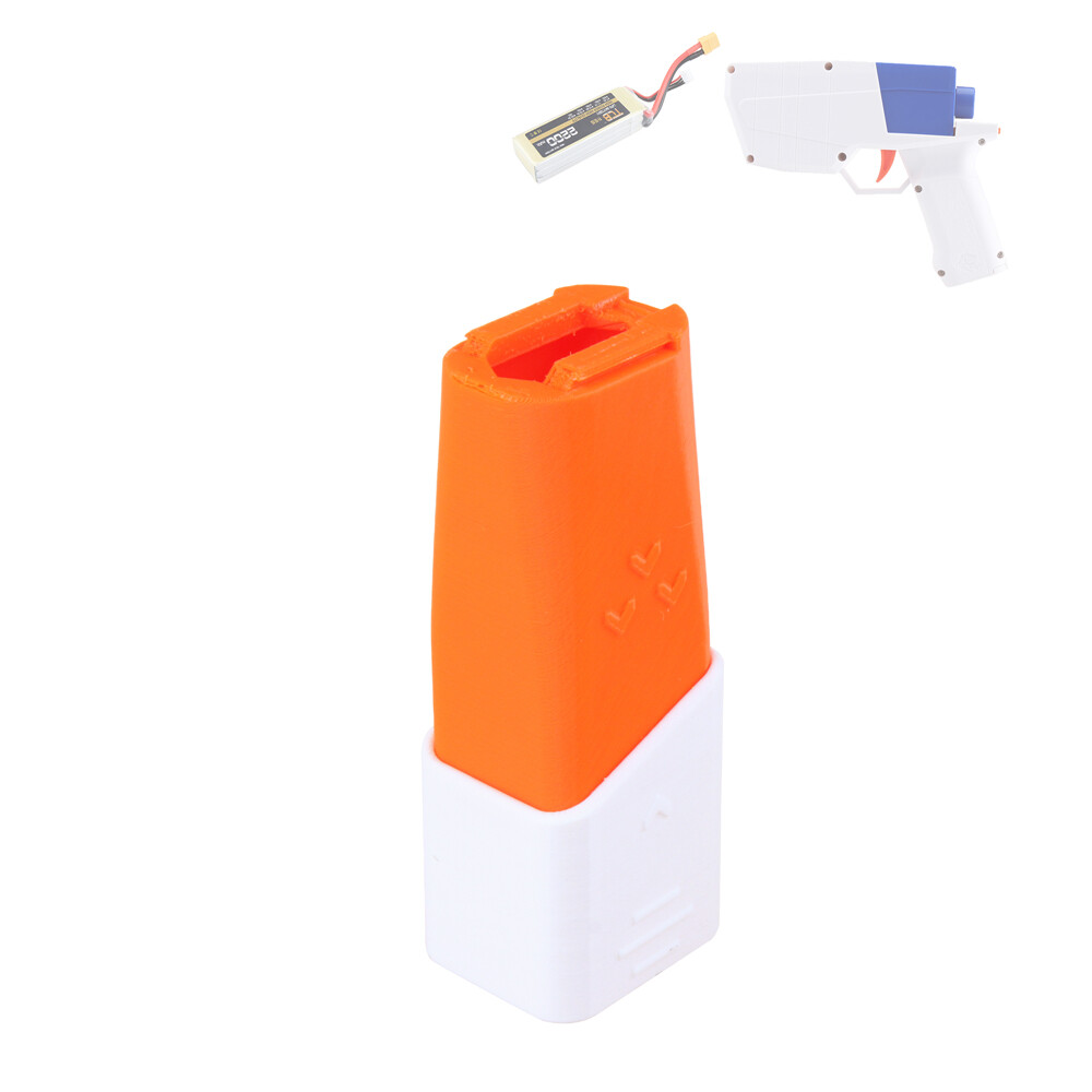 Worker Mod Extended Lipo Battery Case Straight Type for Hurricane Blaster