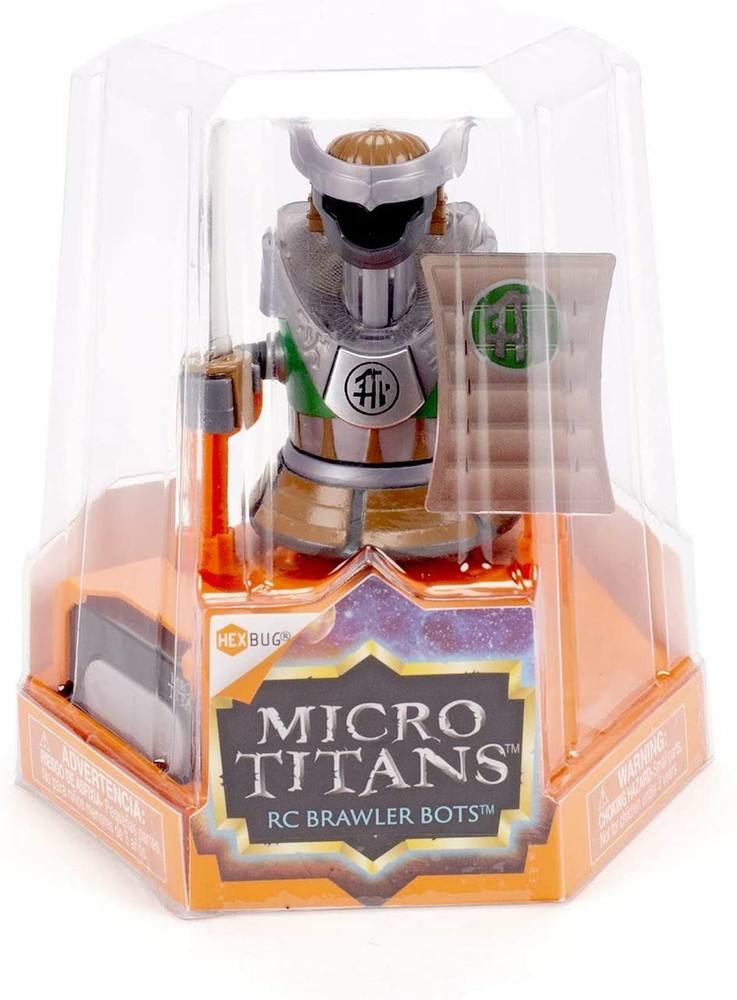 HEXBUG Micro Titans Knight, Remote Controlled Green Robot Battle