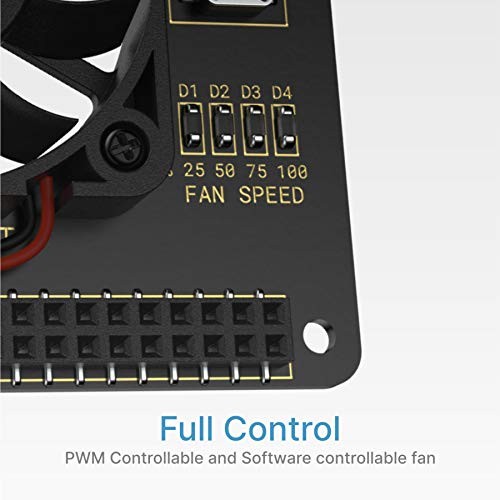 Argon Fan HAT for Raspberry Pi 4 Model B and Raspberry Pi 3 Model B | 40mm