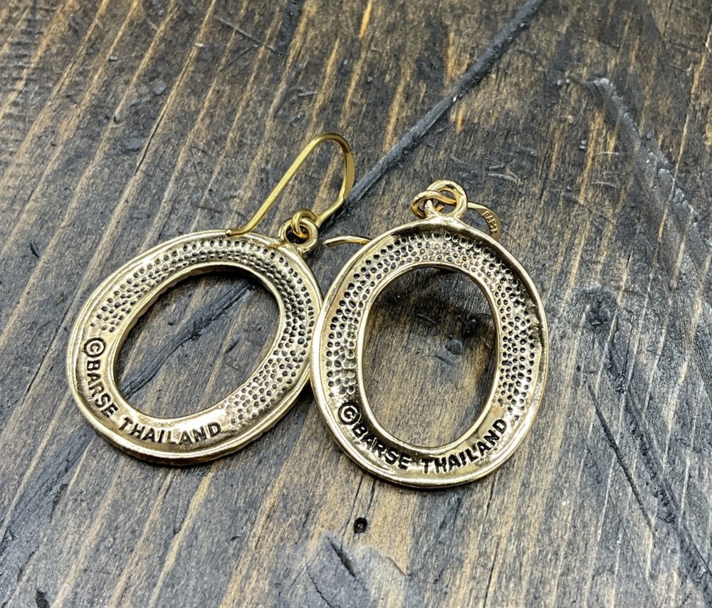 Barse Woven Loop Earrings- Bronze- NWT