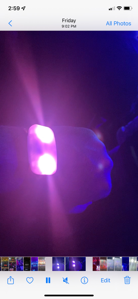 KISS EOTR TOUR EVENT LED BRACELET NYC MSG 12/2/23 WRIST BAND