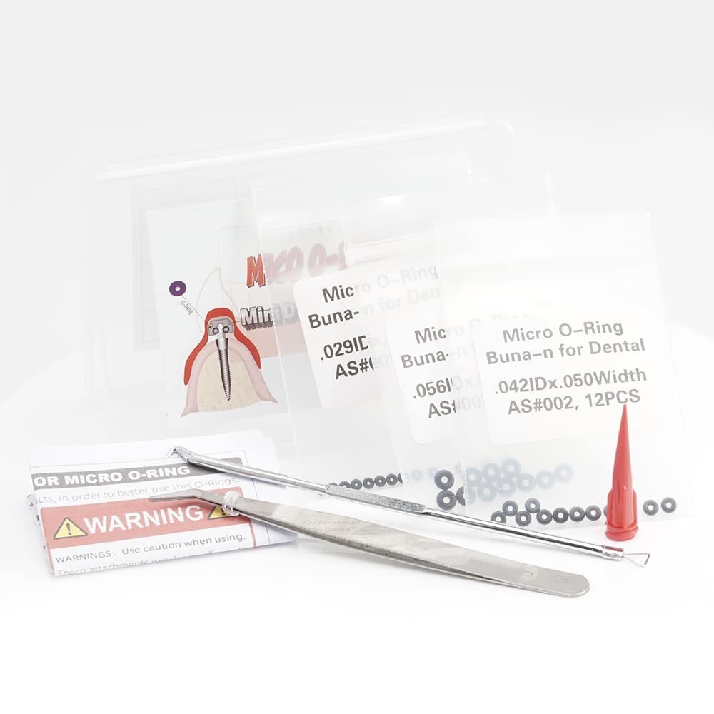 Replacement O-Ring Buna-n Tool Kit 3 Convenient Sizes Mini Dental Implants New