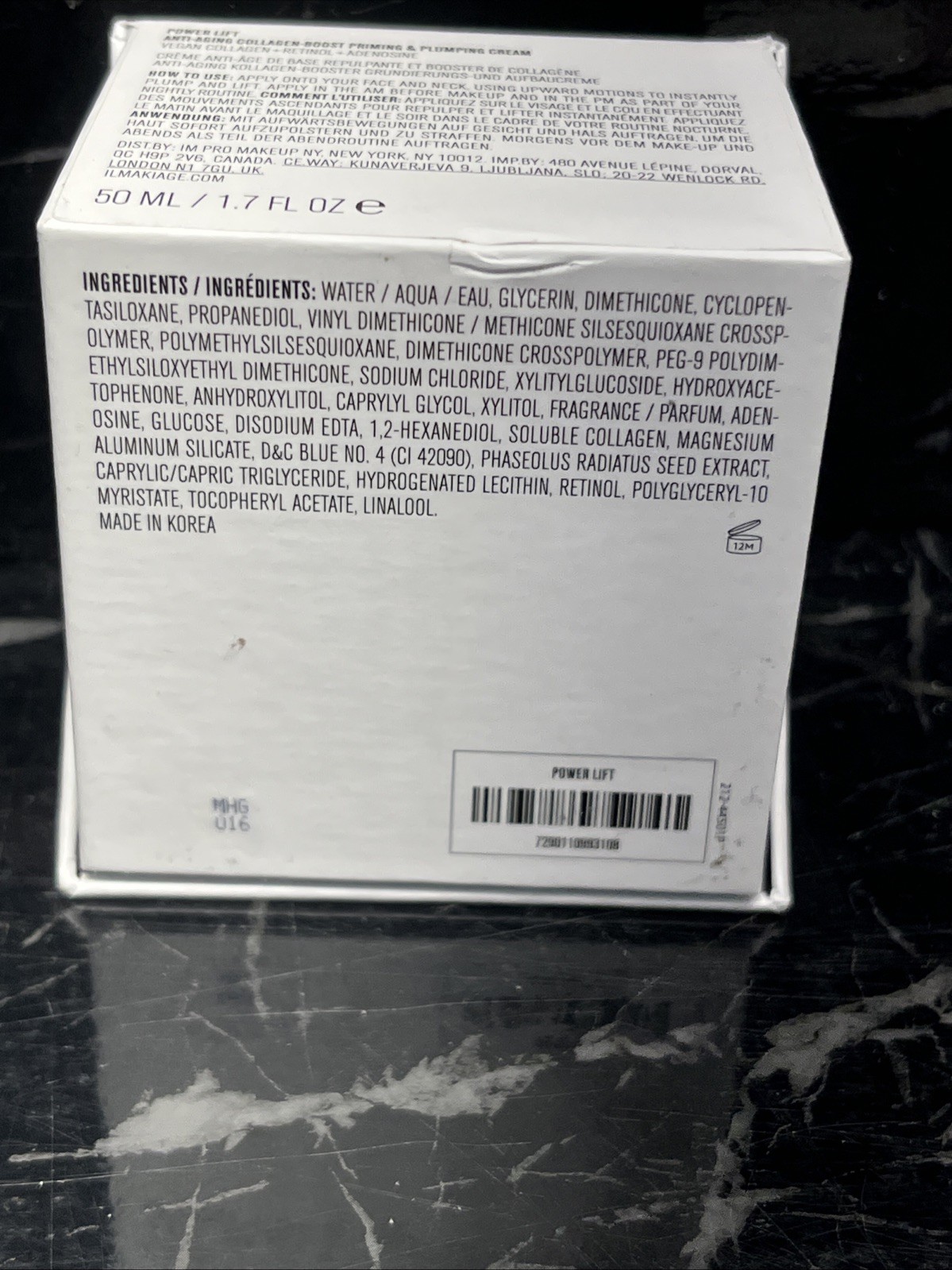 IL MAKIAG Power Lift Plumping Cream Anti-Aging Collagen-Boost Priming 1.7oz new