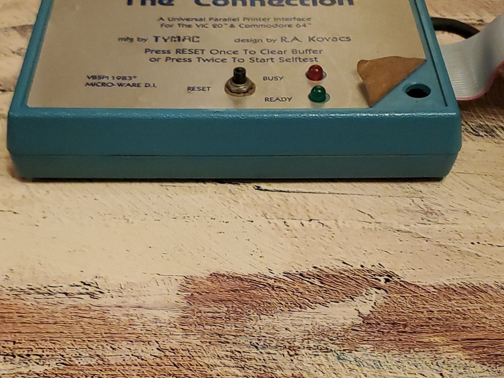 Commodore 64/128 & VIC-20 The Connection/Universal Parallel Interface (TYMAC)