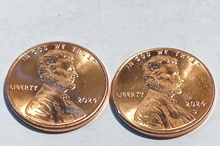 2024 P-D Lincoln Shield Cent Uncirculated  2 Coin Set