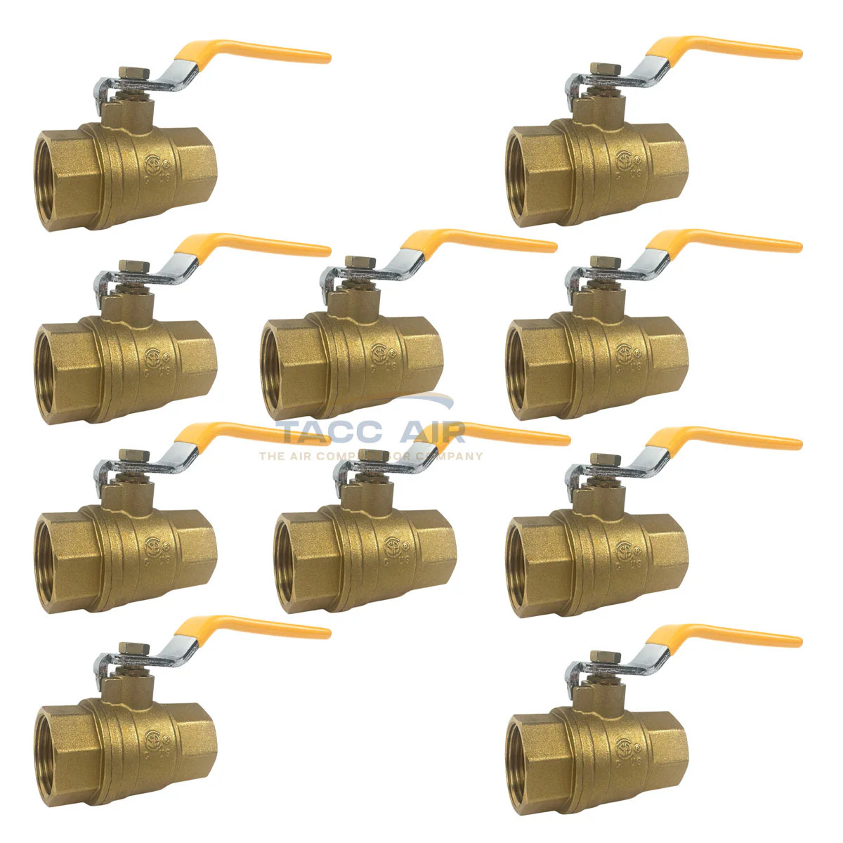 10 PC 1" NPT Brass Ball Valve Full Port Shut-Off Valve CSA Approved 600psi WOG