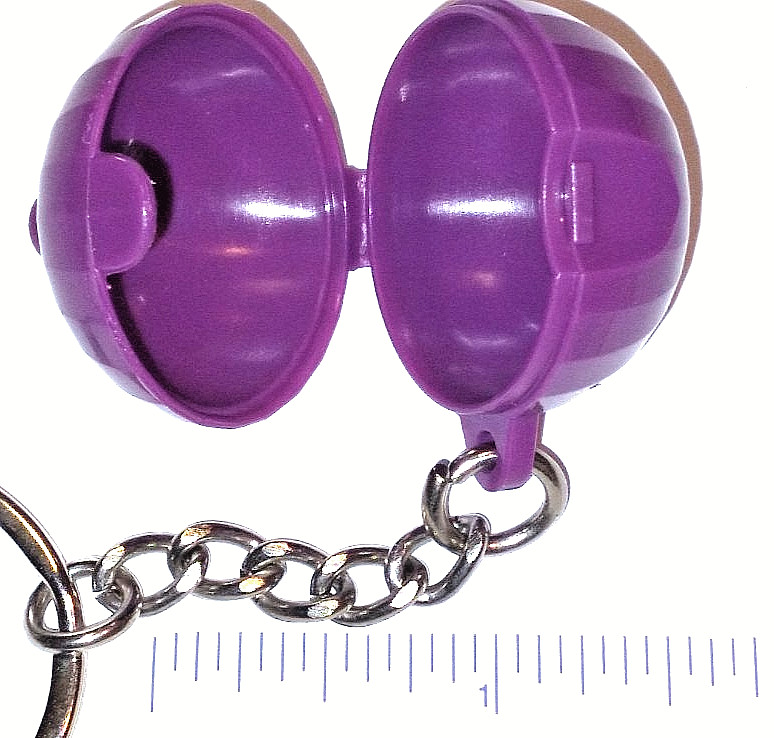 Tupperware Deep Opaque Purple Onion Keeper Keychain - New - Opens