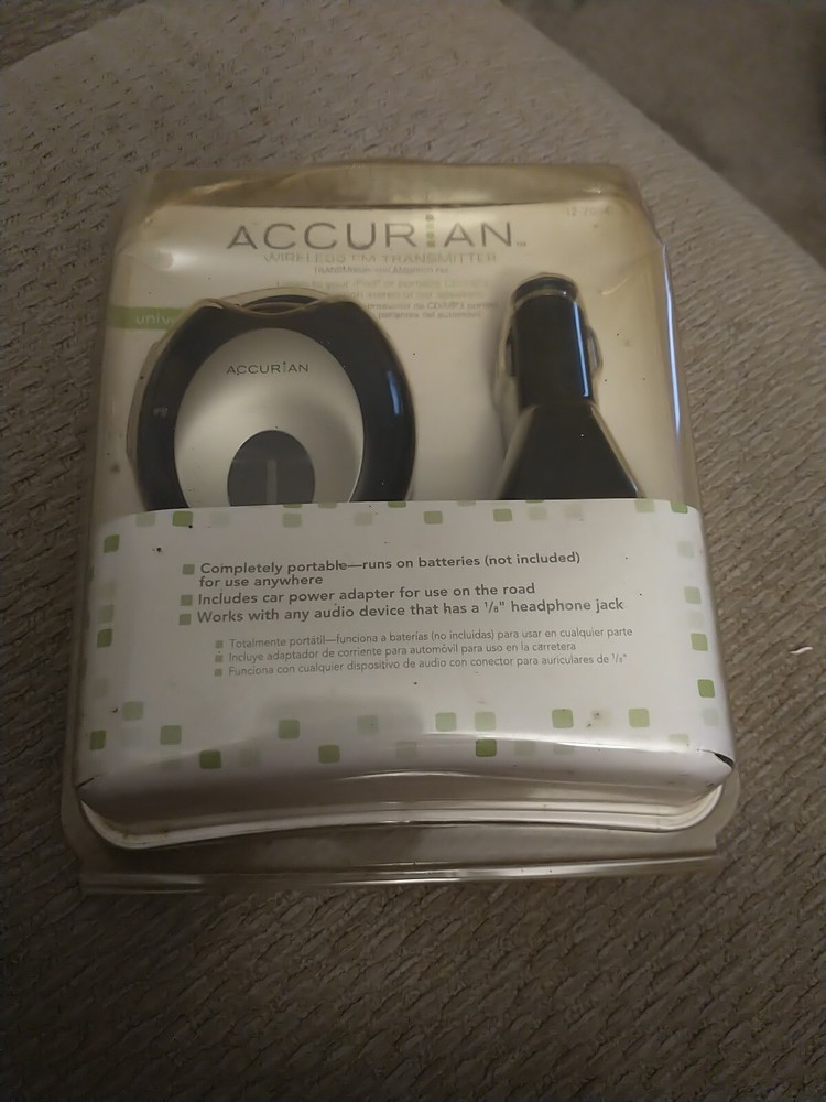 Accurian Car or Home Wireless FM Transmitter