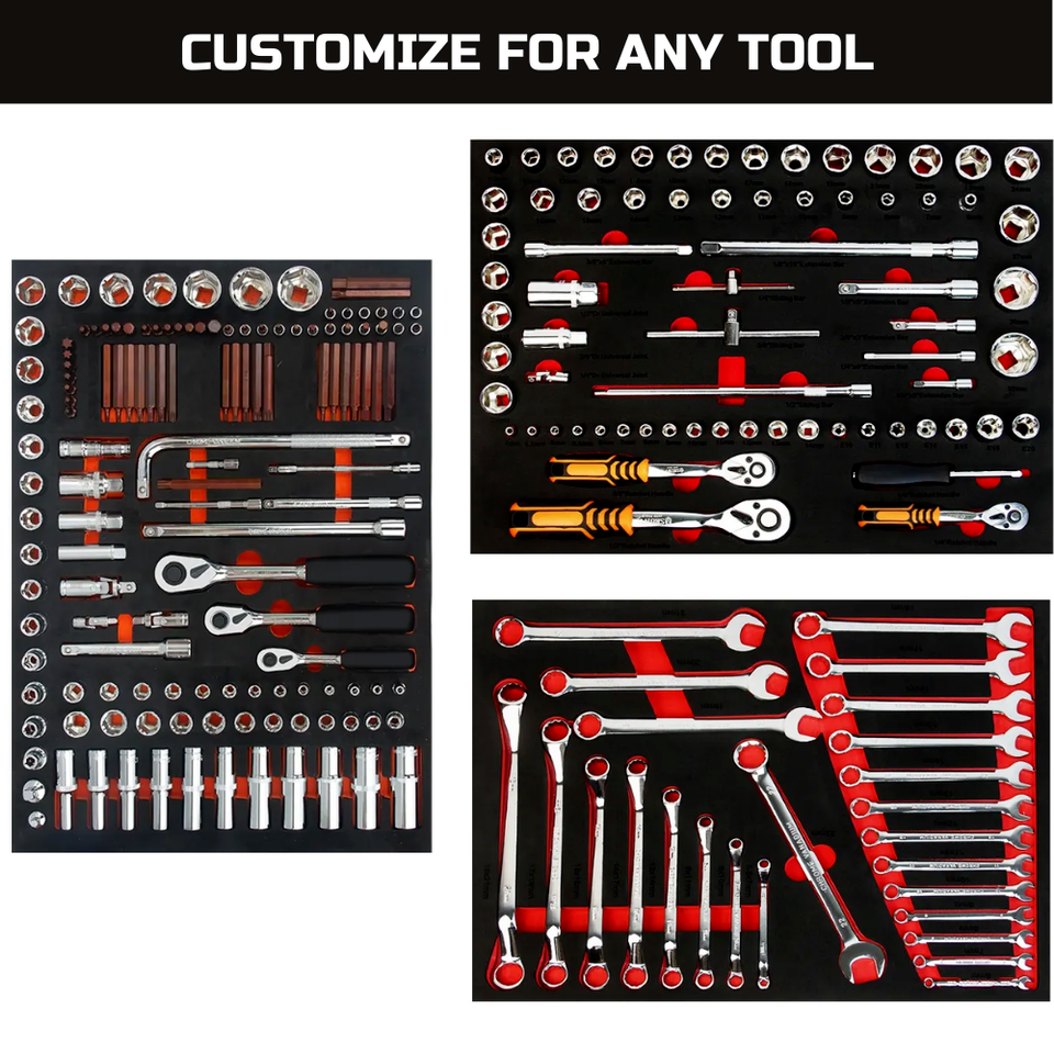 Tool Box Foam Inserts for Cases Polyethylene Foam Sheets Toolbox Foam Organizer
