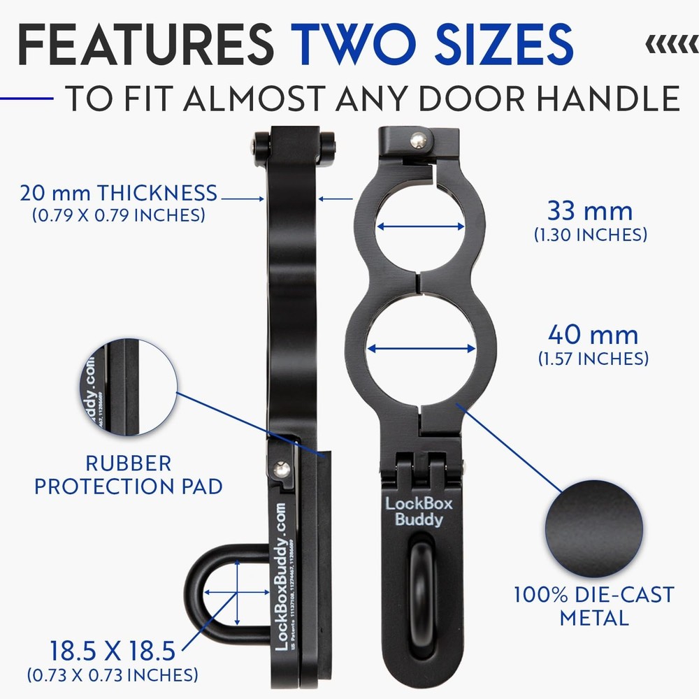 Lock Box Buddy - Secure Attachment for Lever 1,