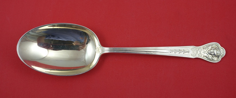 AJ Fuller Custom Pattern by Tiffany and Co Sterling Vegetable Spoon 9"