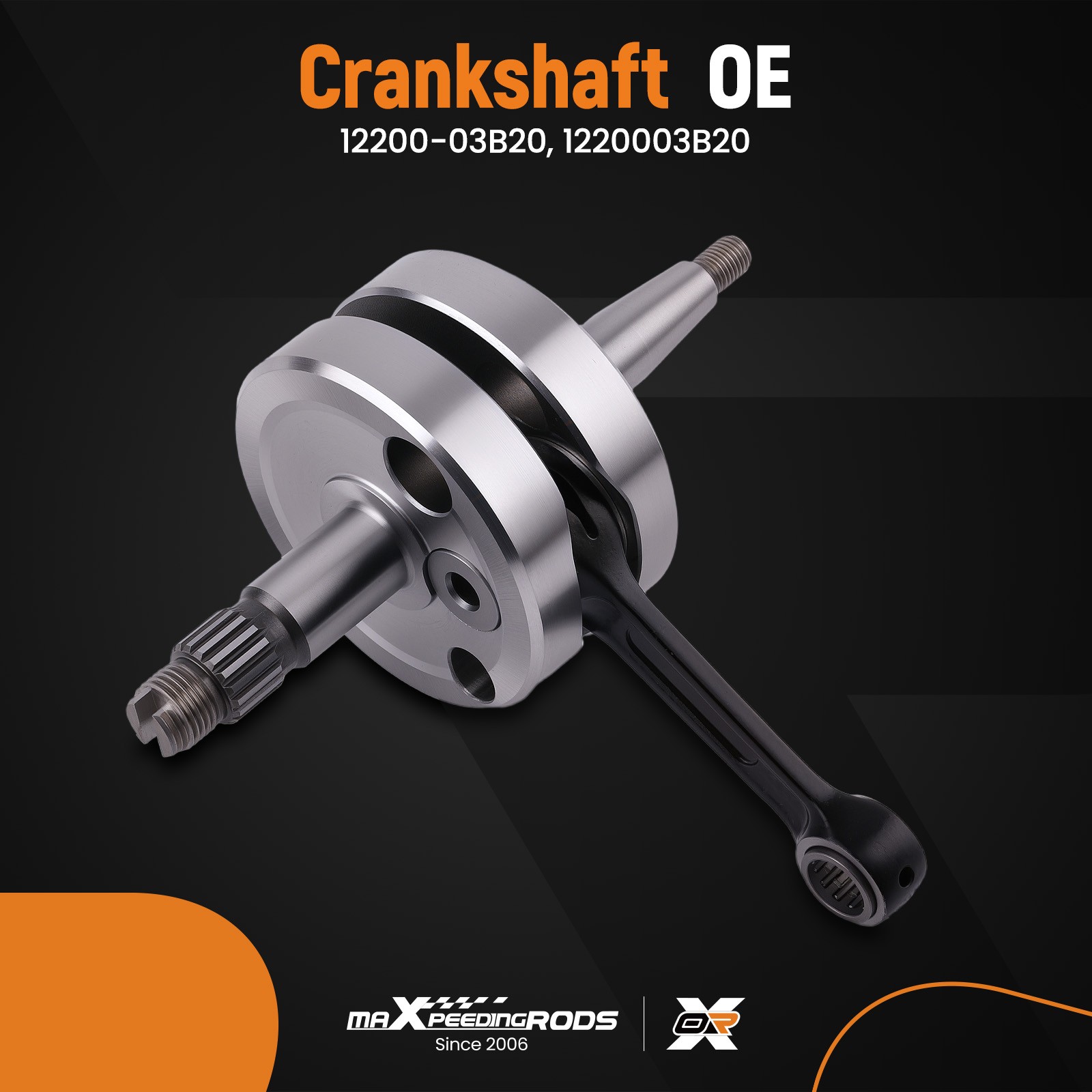 Crankshaft Assembly For Suzuki RM85/RM85L 2002-2023 12200-03B20 Crank Steel