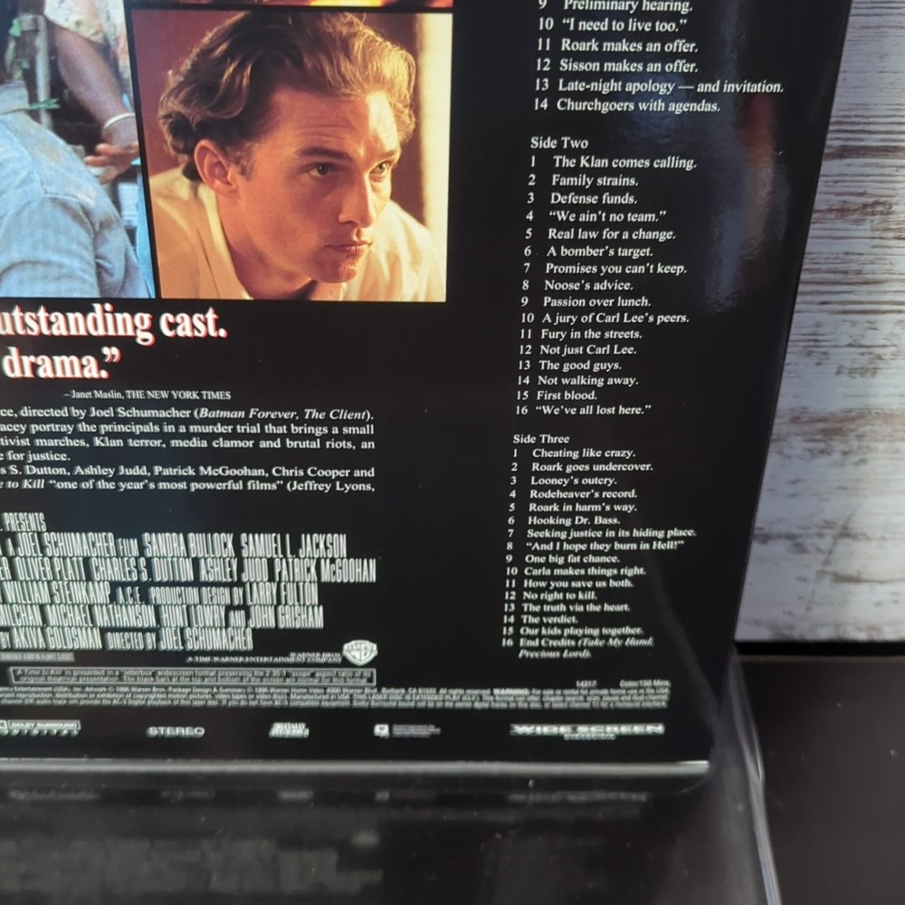 A Time to Kill (1996, Laserdisc, 14317) Widescreen