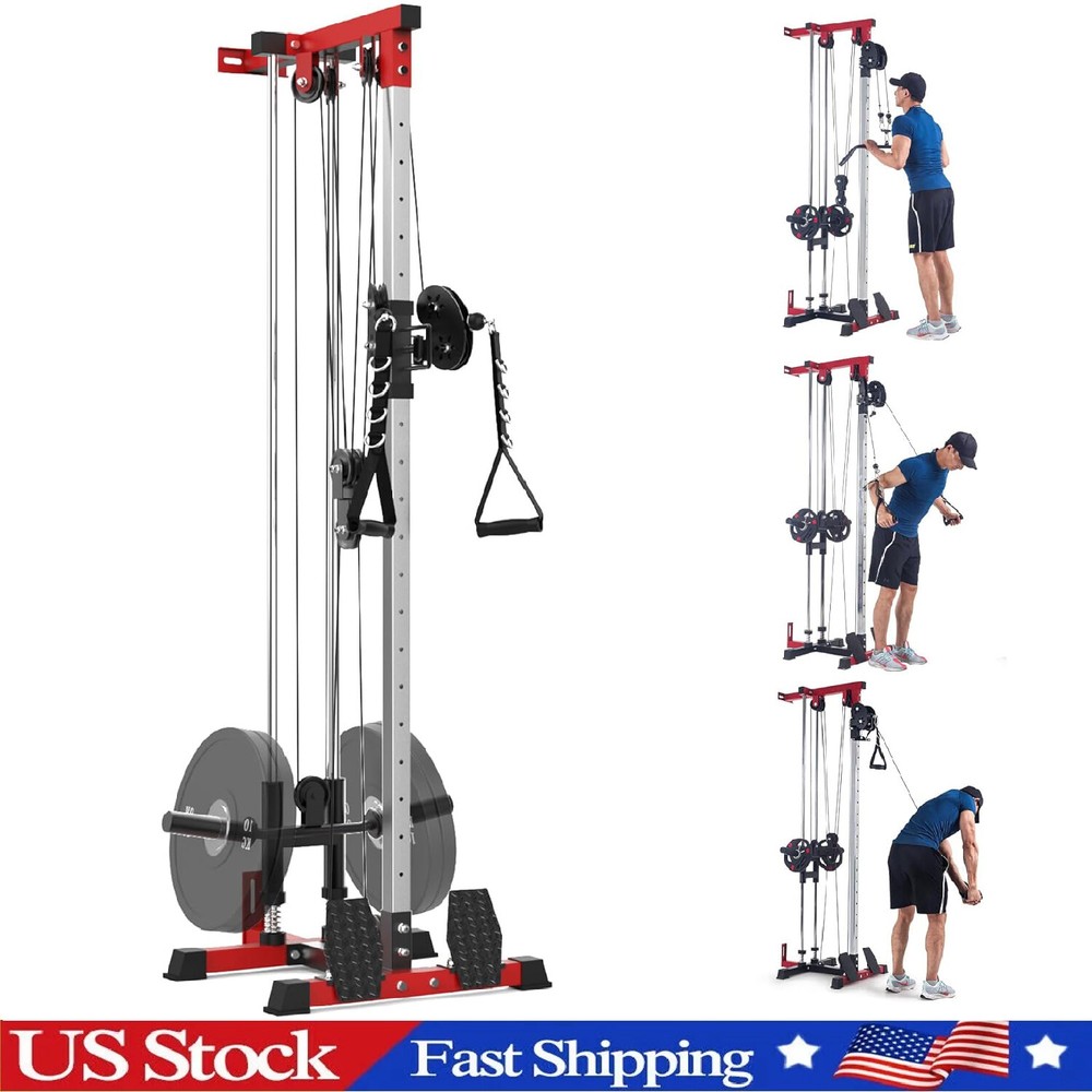 LAT Pulldown Machine, Wall Mount Cable Station Cable Cross Over Machine Training