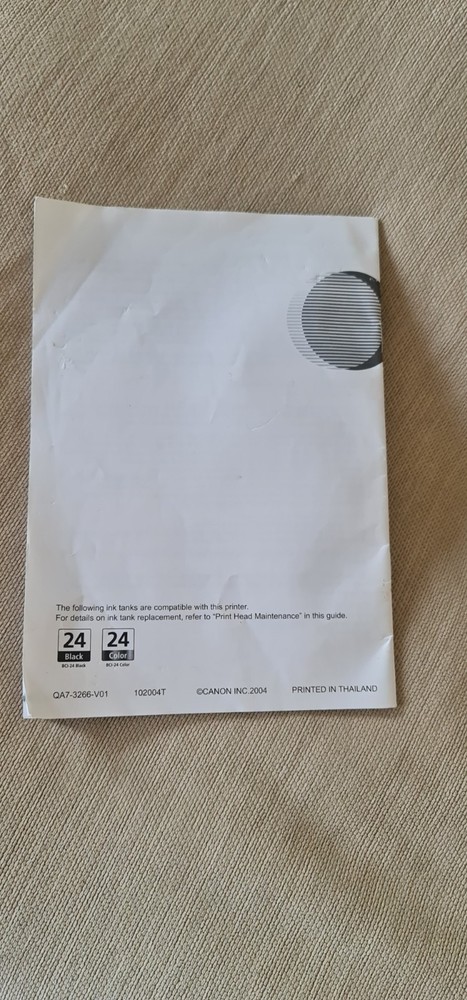 Camon PIXMA iP2000 Installation Disk + Quick Start Guide