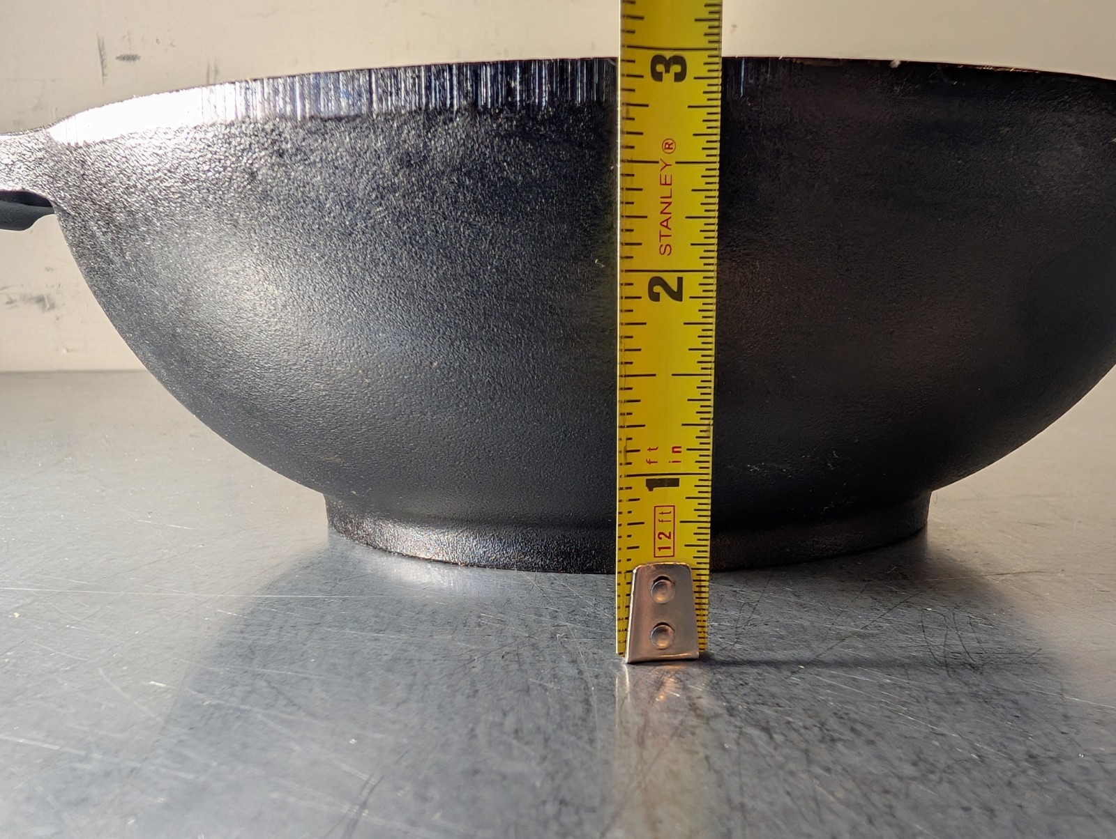 Lodge USA 9-Inch Seasoned Cast Iron Mini Wok Pan, New