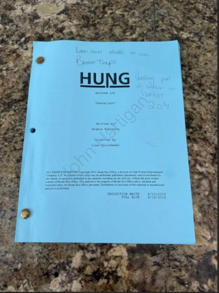 ORIGINAL SCRIPT HUNG EPISODE 206 "Beaverland"