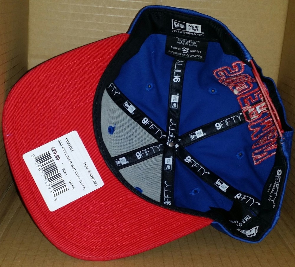 NWT NEW ERA SUPERMAN DC comics 9FIFTY SNAPBACK size adjustable cap hat