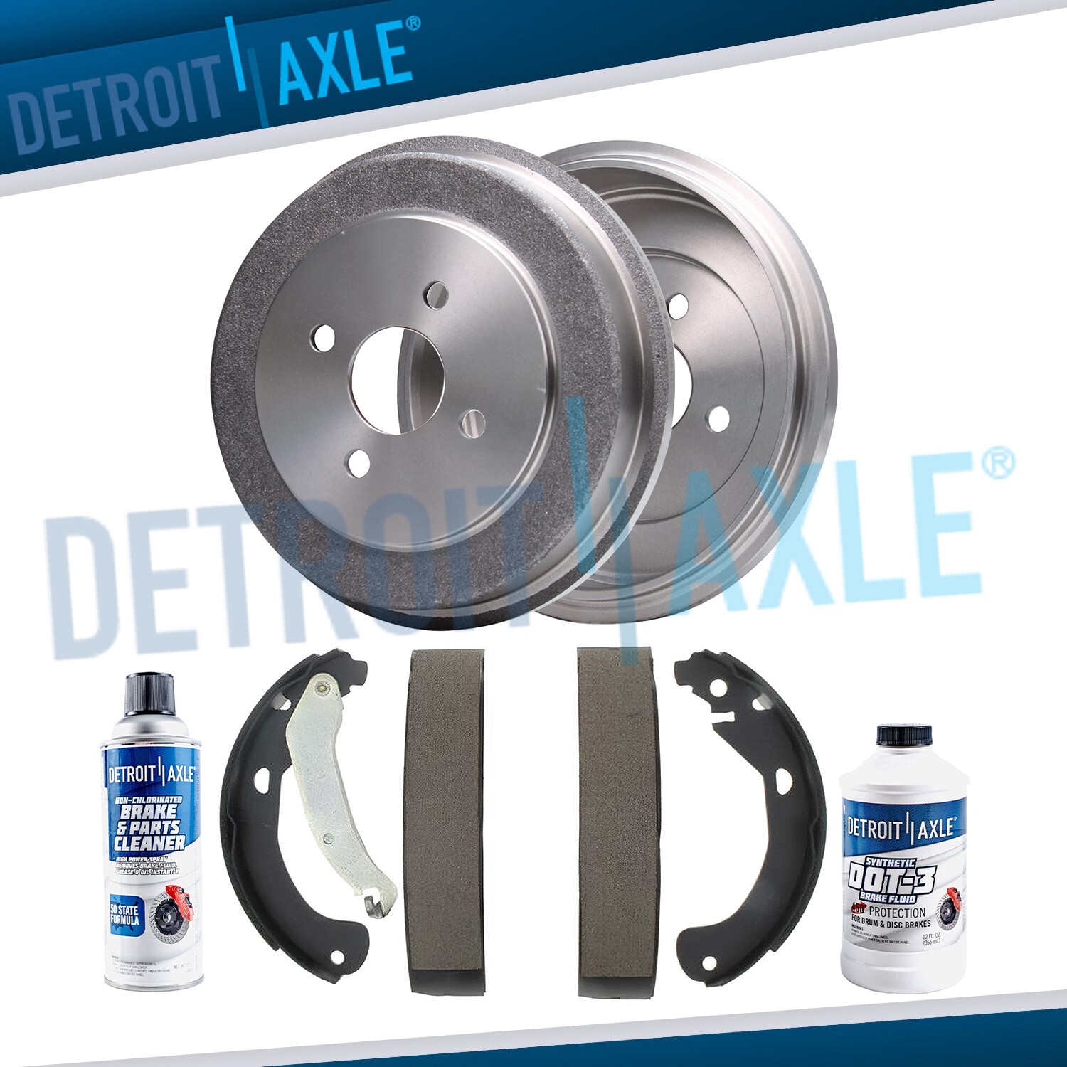 Rear Brake Drums Shoes for 2003-2008 Chevy Cobalt Pontiac G5 Pursuit Saturn Ion