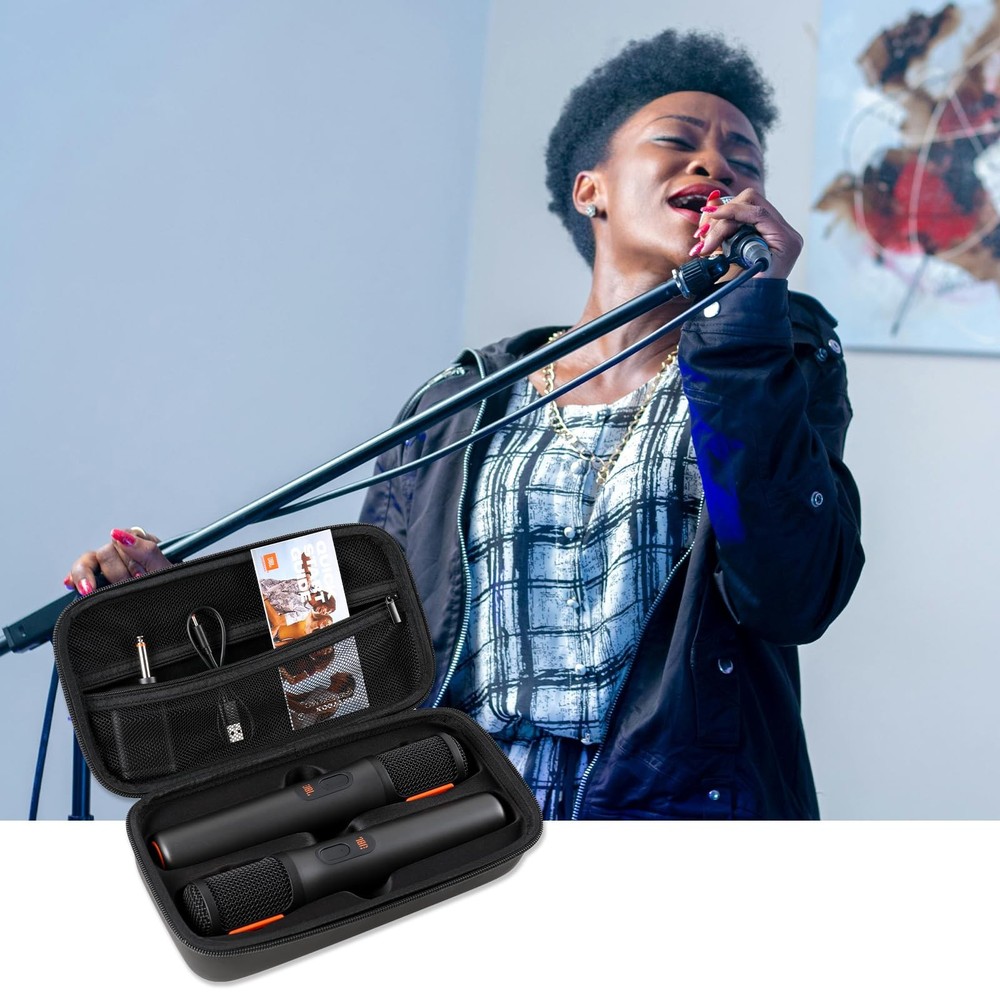 Wireless Microphone Case For JBL Wireless Two Microphone System Handheld Dual...