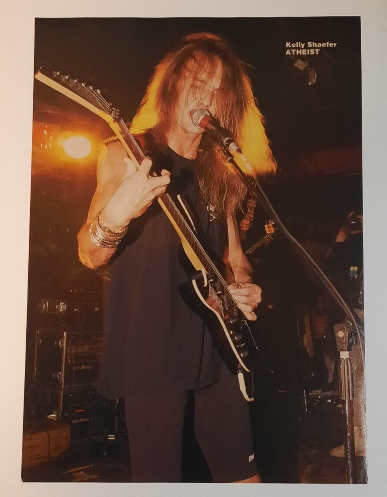 ATHEIST ~ Vintage early 1990's pic of Kelly Shaefer ~ Magazine Page PINUP