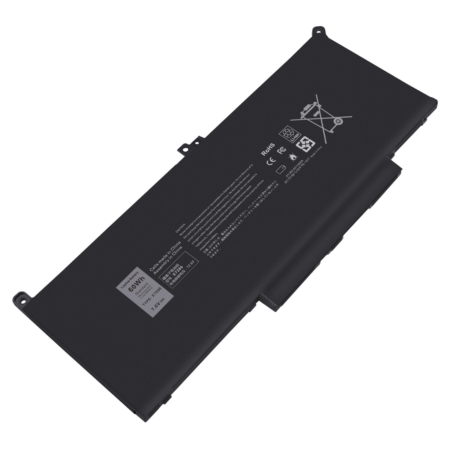 F3YGT Battery For Dell Latitude 12 7000 7280 7290 13 7380 7390 14 7480 7490 60Wh