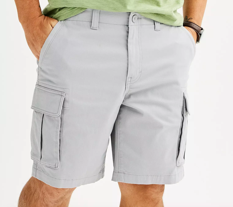 SONOMA Mens (10” Ins) Flexwear Everyday CARGO SHORTS Szs 28-42 (Many Colors) NWT