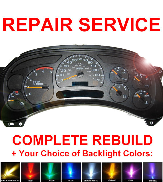 2001-2006 Chevy Avalanche Instrument Gauge Cluster Speedometer Dash Panel REPAIR
