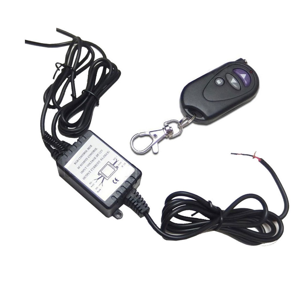 2pcs 3 LED White Car DRL Driving Light Remote Control Strobe Flash Warning Lamp
