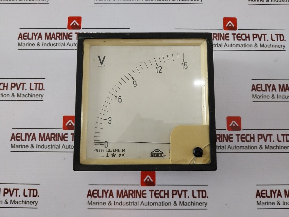 INDOTECH MR 144 Analog Voltmeter 0-15V